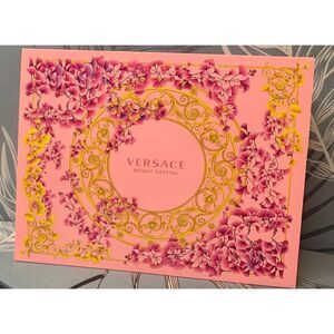 NEW BRIGHT CRYSTAL Versace 3 Piece Box Gift Set Spray Gel Lotion 1.7 oz